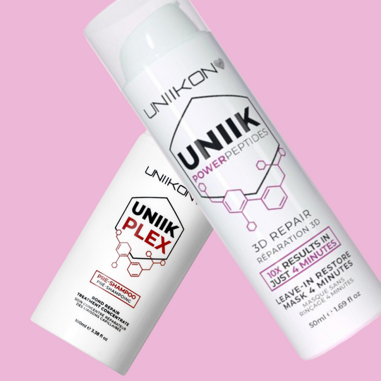 Le duo ultime : Uniikplex et Uniikon Power Peptides pour une chevelure impeccable