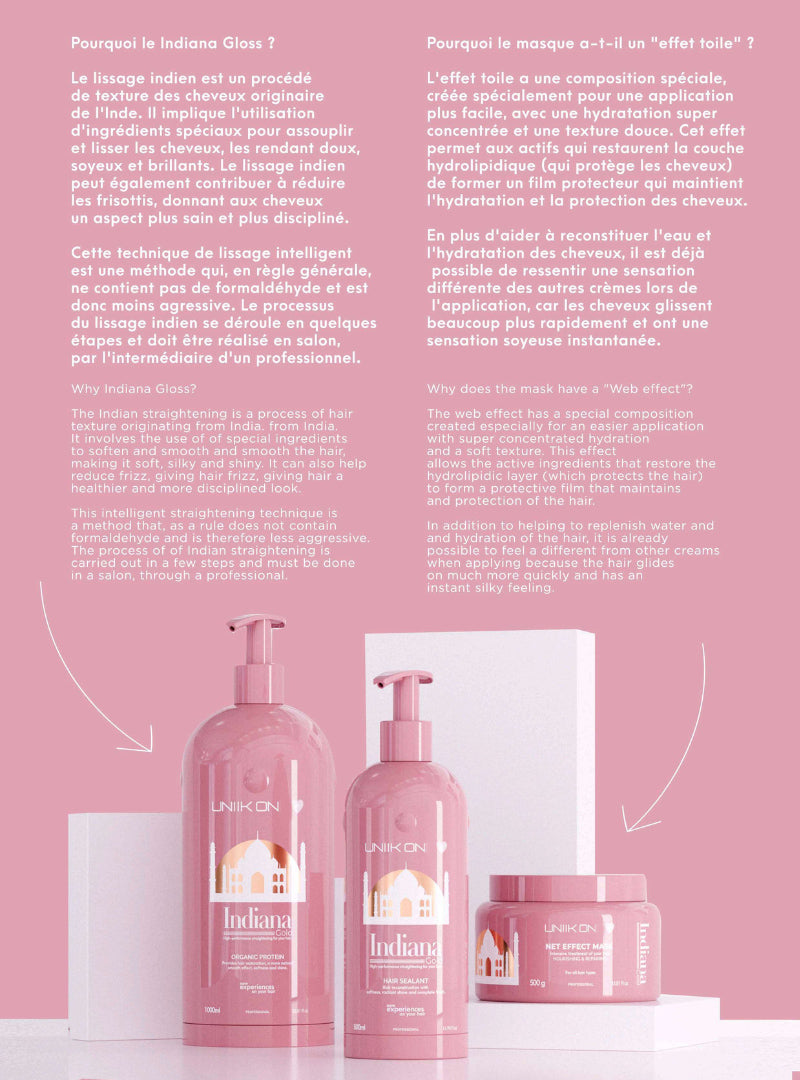 Lissage Indiana Gloss Mini kit 120ml