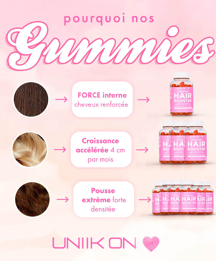 HAIR BOOSTER Vitamin Gummies Biotine x60